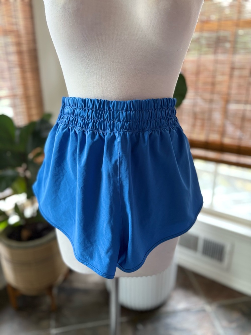 aerie Royal Blue Elastic Waist Running Shorts
